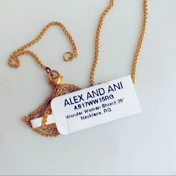 NWT Alex & Ani 14K Gold SS Wonder Women Necklace - Picture 5 of 5